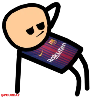 😏 POURBAY サッカー, サッカー, スポーツ, FCバルセロナ, 楽天 telegram sticker
