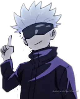 😊 Gojo Satoru Jujutsu Kaisen Gojo, Satoru, Anime, Manga, Jujutsu Kaisen, Personnage telegram sticker