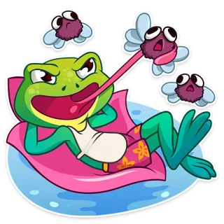 Oliver the Frog telegram stickers