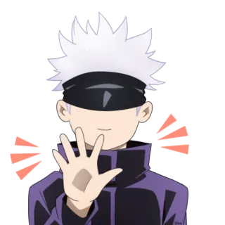 😊 Gojo Satoru Jujutsu Kaisen Anime, Sticker, Gojo, Jujutsu Kaisen, Satoru whatsapp sticker