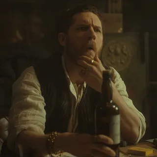 🤨 Tom Hardy Peaky Blinders tom hardy, peaky blinders, acteur, série tv, drame telegram sticker