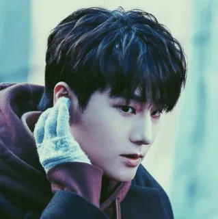 🥀 남자, 장갑, 사람, 초상화, 증명사진 telegram sticker