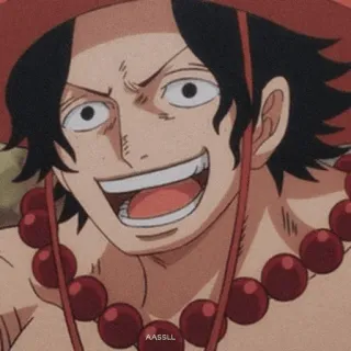 🪐 Ace One Piece anime, One Piece, Ace, character, fire, pirate telegram sticker