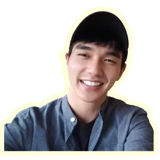 😁 man, person, portrait, hat, smiling telegram sticker