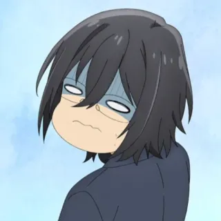 📚 anime, scared, shocked, funny, cartoon telegram sticker