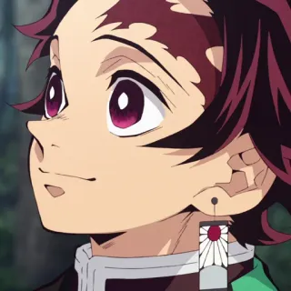 🏮 Tanjiro Kamado Demon Slayer Anime, Demon Slayer, Tanjiro, Personnage, Japonais whatsapp sticker