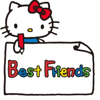 ❤️ Hello Kitty Best Friends hello kitty, friends, cute, cartoon, kawaii telegram sticker