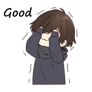🌚 Good Anime, Cartone animato, Personaggio, Ragazzo, Buono telegram sticker