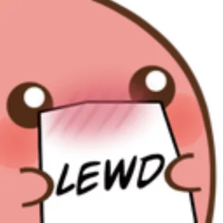 ☺️ LEWD мультфильм, сленг, текст telegram sticker