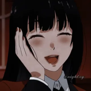 🃏 @nightlxy Anime, Gadis, Senyum, Kartun, Karakter telegram sticker