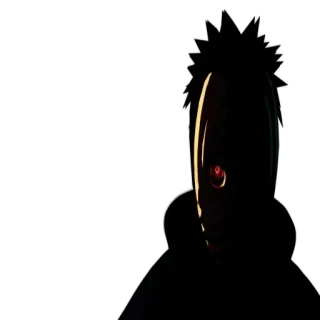 😡 Obito Uchiha Naruto anime, manga, Obito Uchiha, Naruto, mask, Tobi, Sharingan telegram sticker
