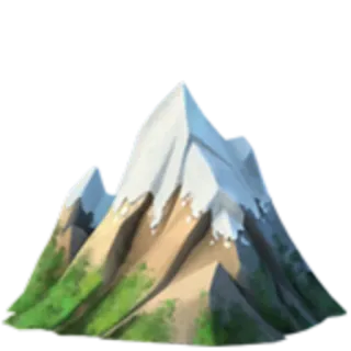 🏔 mountain, nature, snow, landscape, peak, scenery telegram sticker