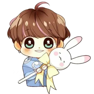 😇 애니메이션 스타일, 귀여운, 만화, 치비, 카와이, 캐릭터 telegram sticker