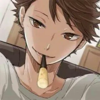 🍃 Oikawa Tooru Haikyuu!! Anime, Manga, Haikyuu, Oikawa, Volleyball, Personnage telegram sticker