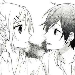 ♠️ Anime, Mangá, Romance, Casal, Desenho, Arte, Ilustração telegram sticker