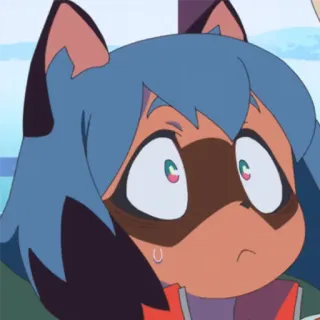 🥺 Michiru Kagemori BNA Anime, BNA, Michiru Kagemori, Tanuki, Postać telegram sticker