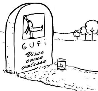 🧟‍♂️ GUFI
Visse
come
volesse túmulo, lápide, desenho animado, itália, italiano, Gufi telegram sticker
