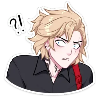 😕 Anime, Desenho animado, Personagem, Sticker, Expressões, Emocional telegram sticker