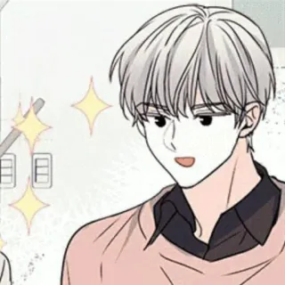 🍚 Anime, Manga, Korea, Karakter, Lucu, Berkilau, Rambut Terang telegram sticker