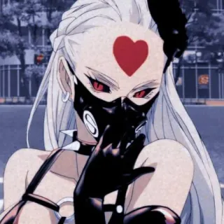 🥊 Anime, Maska, Gotyk, Serce, Postać, Rękawiczki telegram sticker