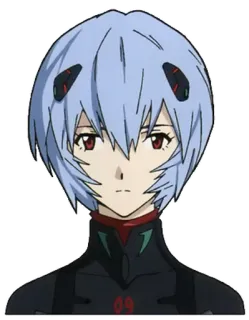 😐 Rei Ayanami Neon Genesis Evangelion Аниме, Персонаж, Рей Аянами, Евангелион, Стикер whatsapp sticker