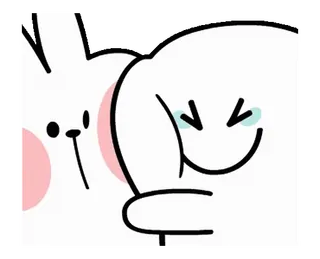 😢 rabbit, bunny, cute, crying, sad, emotion whatsapp sticker