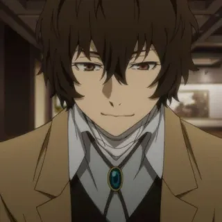 😃 Osamu Dazai Bungou Stray Dogs 애니메이션, 만화, 캐릭터, 다자이, 다자이 오사무, 문호 스트레이 독스, 인물 사진 telegram sticker