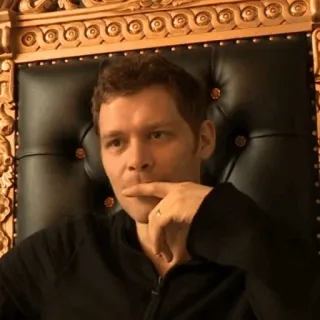 📰 Klaus Mikaelson The Vampire Diaries homme, portrait, vampire diaries, klaus mikaelson, acteur telegram sticker