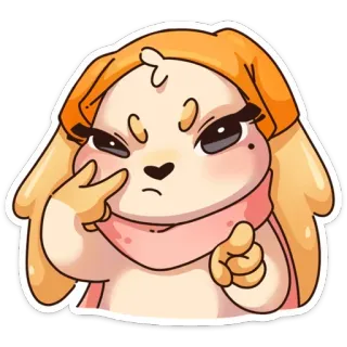 😡 Isabelle Animal Crossing Isabelle, Animal Crossing, cachorro, rude, irritado, apontando whatsapp sticker