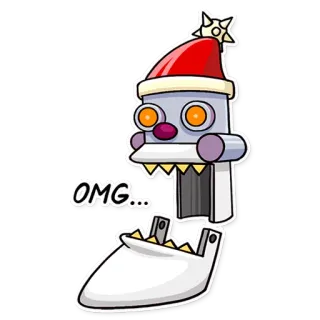 Robo Santa whatsapp stickers