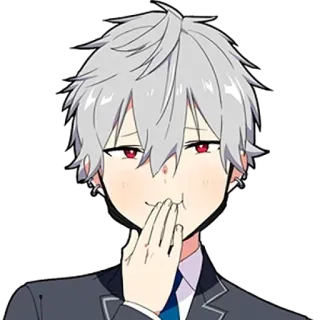 🌟 อนิเมะ, ตัวละคร, มังงะ, เด็กผู้ชาย, สูท, ยิ้ม telegram sticker