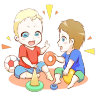 👶 Baby, Kinder, Spielen, Spielzeug, Freunde whatsapp sticker