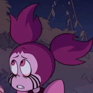 🥺 Spinel Steven Universe cartoon, animated, character, sad, crying whatsapp sticker