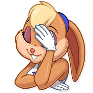 🤦‍♀️ Lola Bunny Space Jam conejo, baloncesto, dibujos animados, Looney Toons, Space Jam telegram sticker