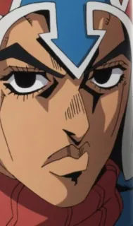 🙄 Gyro Zeppeli JoJo's Bizarre Adventure Anime, Manga, Gyro Zeppeli, JoJo's Bizarre Adventure, Personage, Gezicht telegram sticker