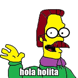 👋 hola holita bonjour, salutation, espagnol, hola, holita telegram sticker
