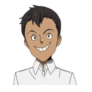 😃 Norman The Promised Neverland Anime, Personnage, Sourire, Garçon, The Promised Neverland telegram sticker