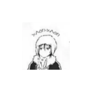 🥚 хлоп-хлоп Anime, Manga, Zima, Czapka, Rosyjski, Śnieg, Kreskówka telegram sticker
