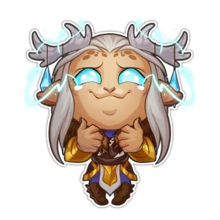 👍 sticker, cartoon, charakter, süß, digitale kunst, fantasy telegram sticker