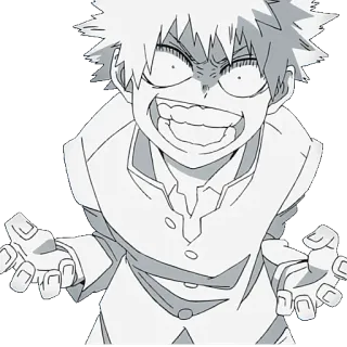 😨 Katsuki Bakugo My Hero Academia Anime, Manga, My Hero Academia, Katsuki Bakugo, Bakugo, Personaje telegram sticker
