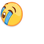 😭 อิโมจิ, หัวเราะ, ร้องไห้, หน้า telegram sticker