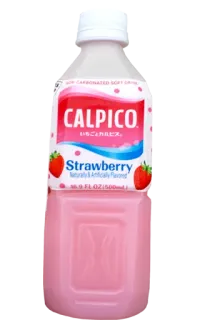 🍼 CALPICO 
 いちごカルピス
Strawberry
Naturally & Artificially Flavored Calpico, клубника, напиток, питье, сок telegram sticker