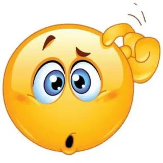 🙂 thinking emoji whatsapp sticker
