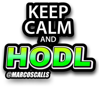 😃 KEEP CALM AND HODL
@MARCOS CALLS HODL, crypto, finance, meme, stock market, investing telegram sticker