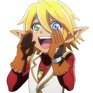 🤬 Anime, Elfo, Personaggio, Fantasy, Manga telegram sticker
