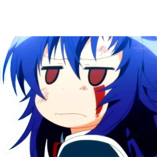 😓 Anime, Manga, Zły, Smutny, Chibi, Kreskówka, Postać telegram sticker