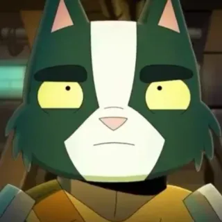 😕 Avocato Final Space Avocato, Final Space, chat, dessin animé, personnage whatsapp sticker