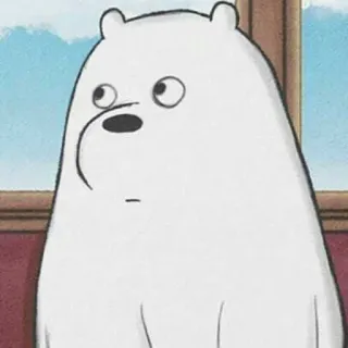 ✨ Ice Bear We Bare Bears Oso Polar, We Bare Bears, Oso Animado, Oso Blanco, Oso telegram sticker