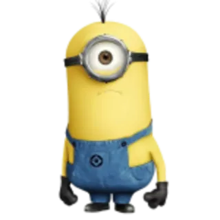 😕 Minion Despicable Me Minion, Kartun, Karakter, Lucu, Kuning telegram sticker