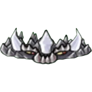 🪨 monster, creature, fantasy, devil, scary, evil, monster face whatsapp sticker